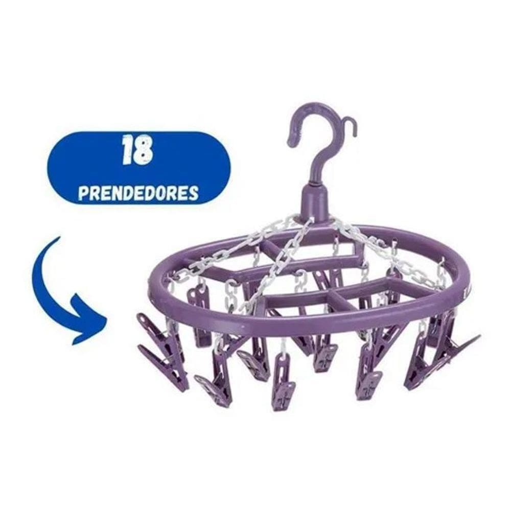 3X Varal Roupas Intimas Cueca Calcinha Meia 18 Prendedores O