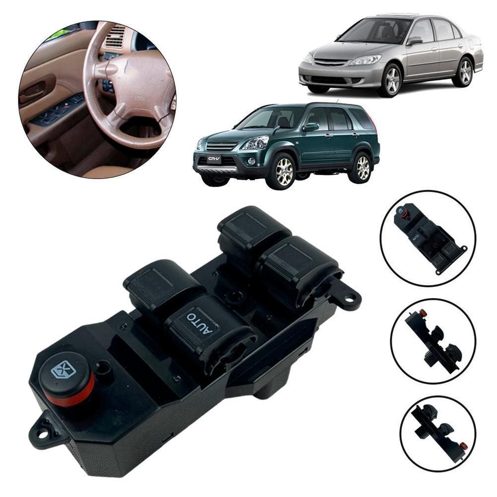 Botão Vidro Elétrico Civic Crv Anos 2003 04 05 06