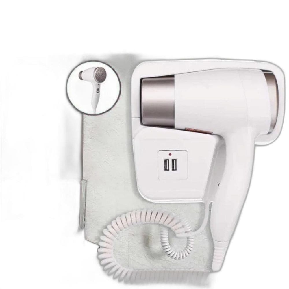 Secador De Cabelo Branco Quente E Frio Usb 220V