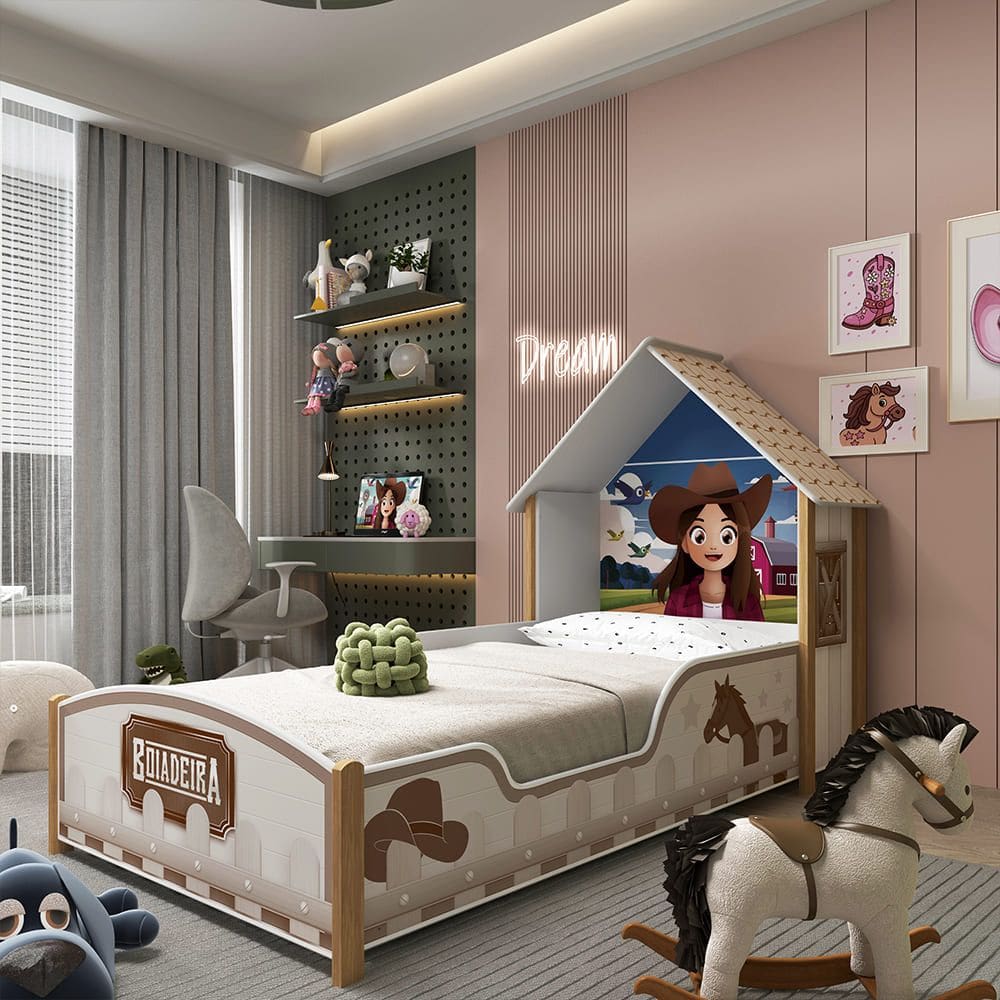 Cama Boiadeira 100% MDF - Gelius