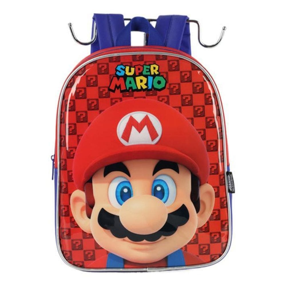 Mochila De Costas Pequena Creche Petit Super Mario