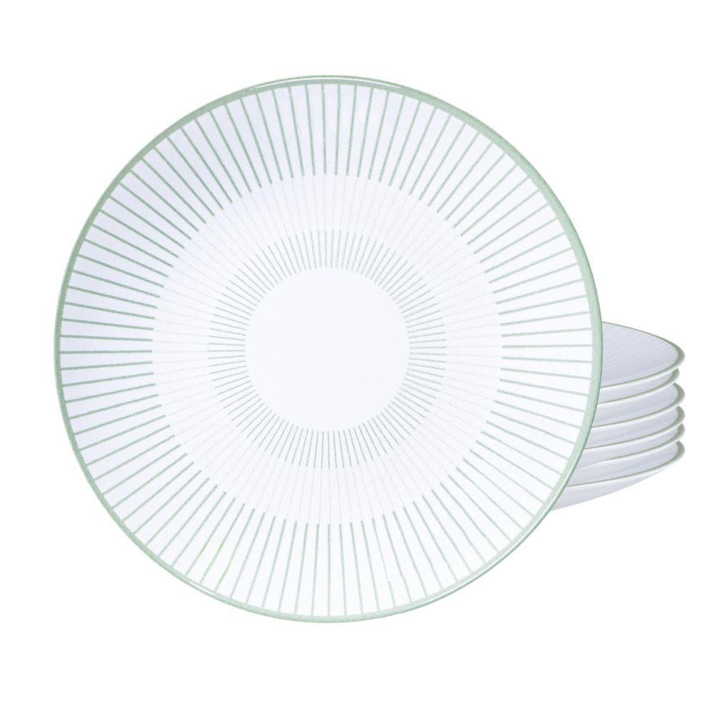 Jogo Pratos Fundos 28Cm 6 Pçs Lineare Porcelana Tramontina