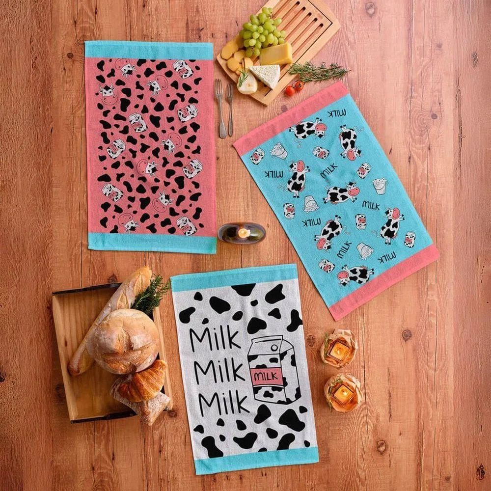 Kit 6 Panos De Copa Felpudo Teka Primore Milk