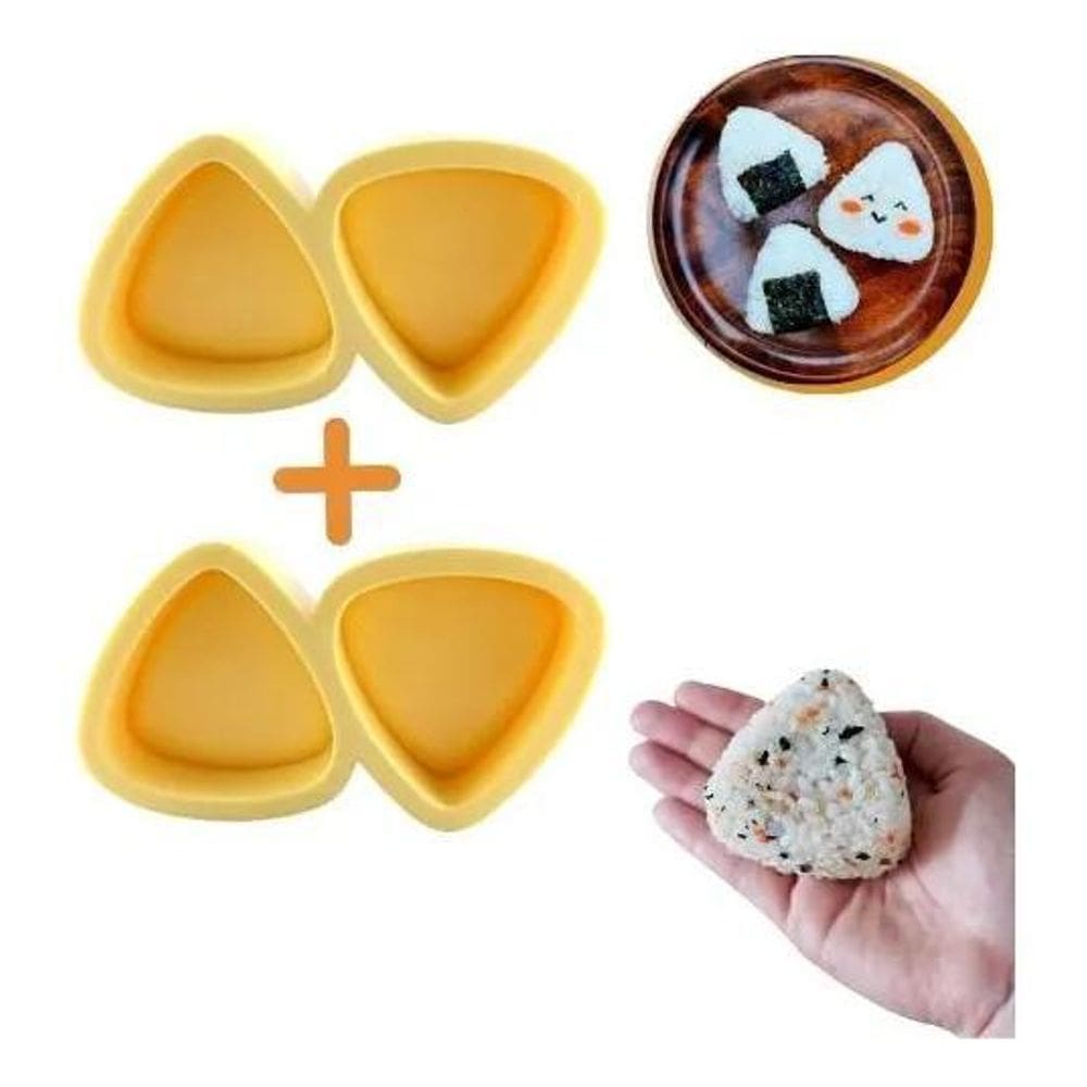Kit 2 Formas Molde Para Oniguiri Kata Bolinho De Arroz Sushi