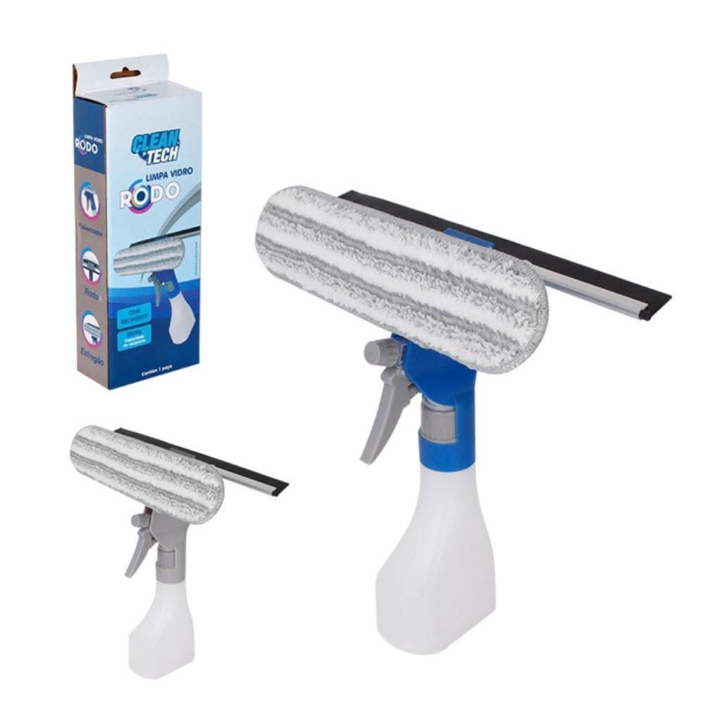 Rodo Limpa Vidro Com Recipiente