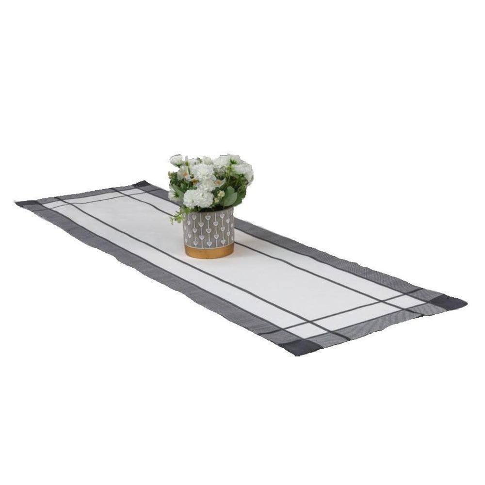 Caminho Mesa Maison Charmy 40X170Cm Silver Argivai