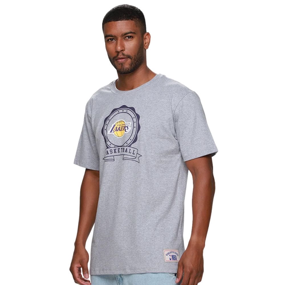 Camiseta Nba Masculina Lakers Medal