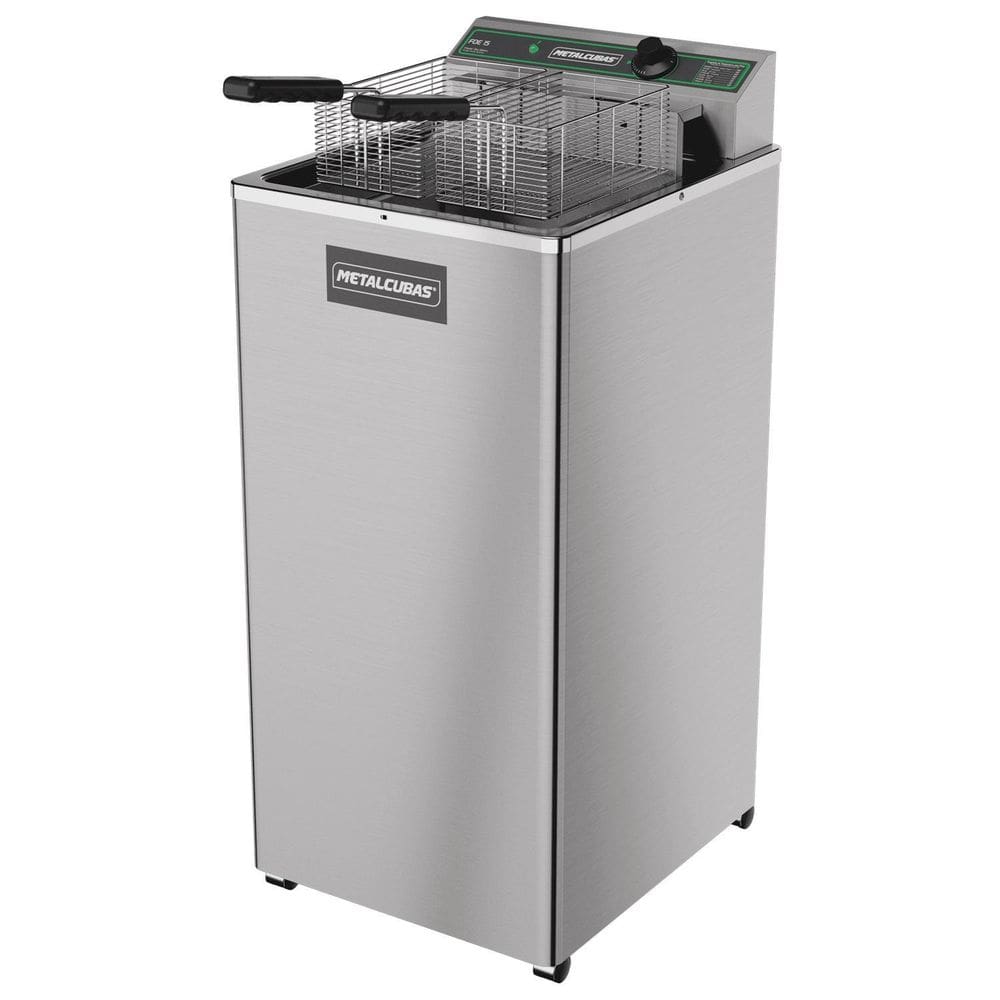 Fritadeira Elétrica Inox Pedestal Óleo Metalcubas 15L Foe 15