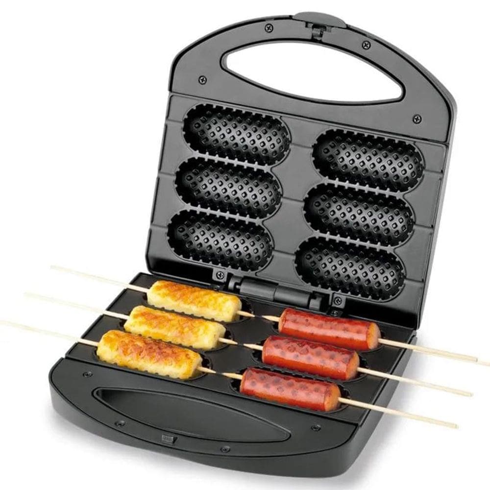 Crepeira Mondial Pratic Crepe & Hot Dog 850W Preto/Inox CP-01
