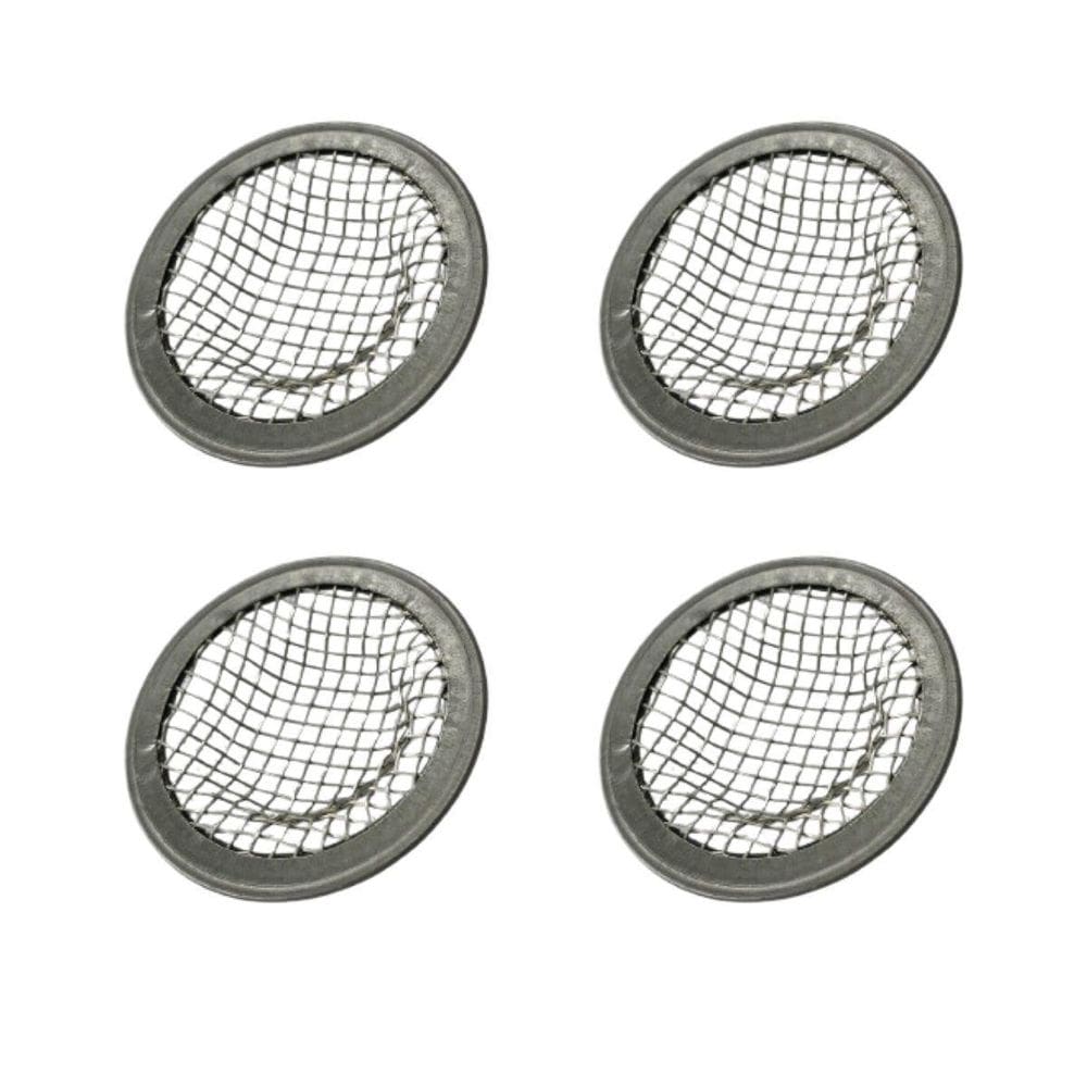 Kit 4 Mini Ralo De Pia Lavatório Japonês I 4,5Cm Em Aço Inox