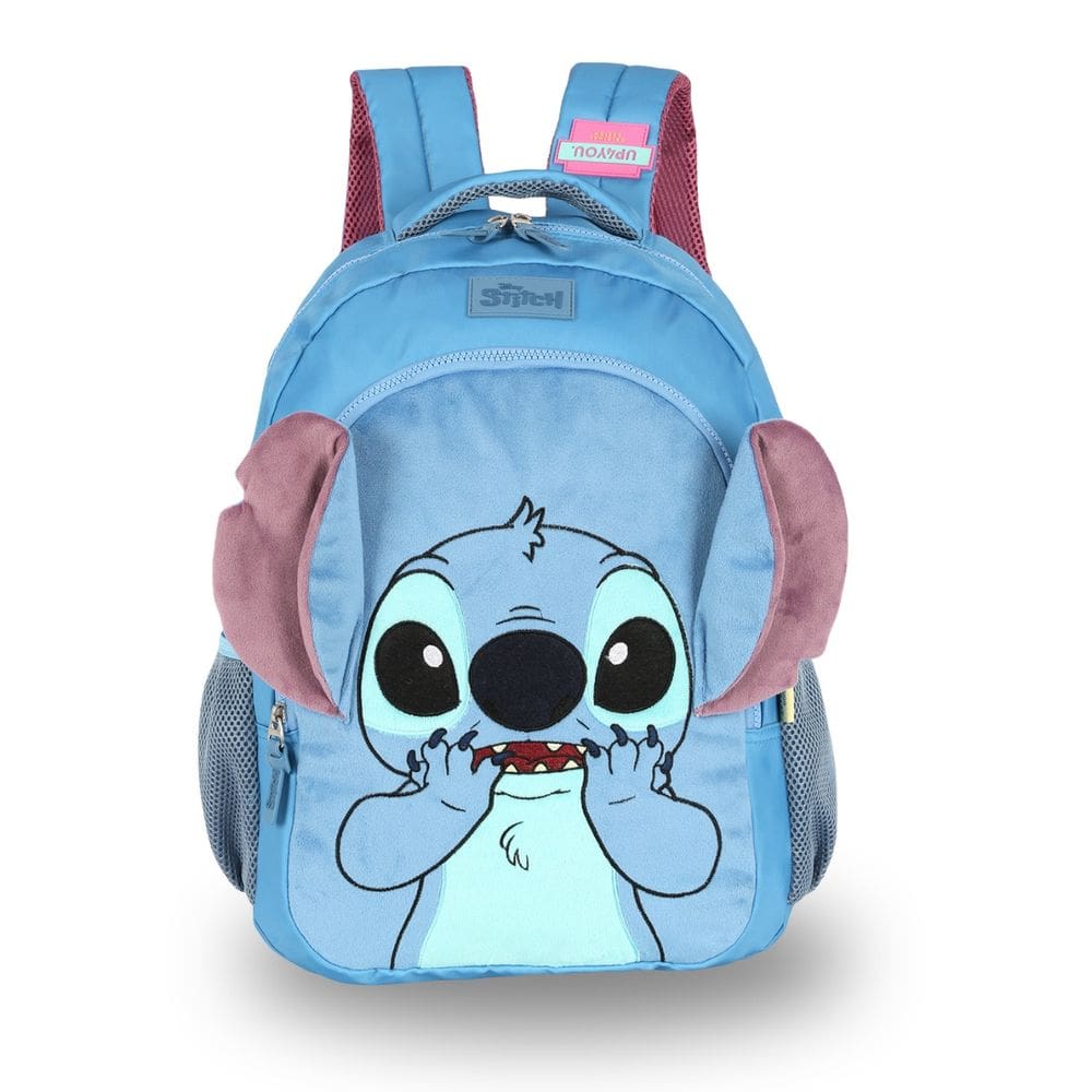 Mochila de Costas Stitch Disney Peluciada 3D Meninas