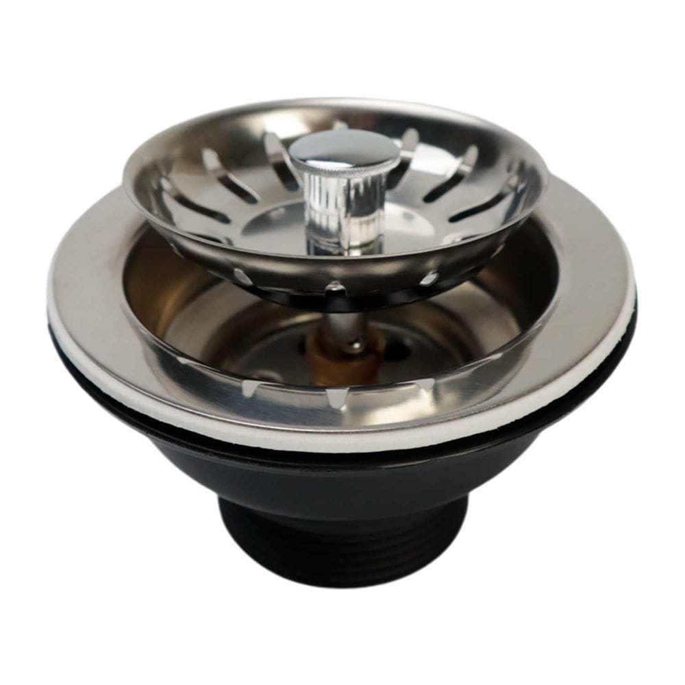 Válvula Americana 3.1/2 Escoamento Para Pia Cozinha Aço Inox