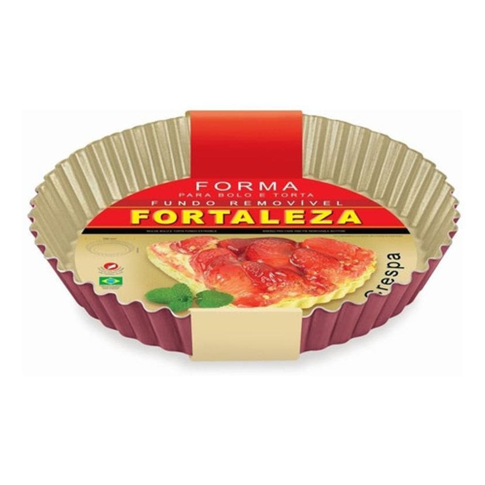 Forma Para Bolo/Torta Crespa Fundo Removível 20Cm- Fortaleza