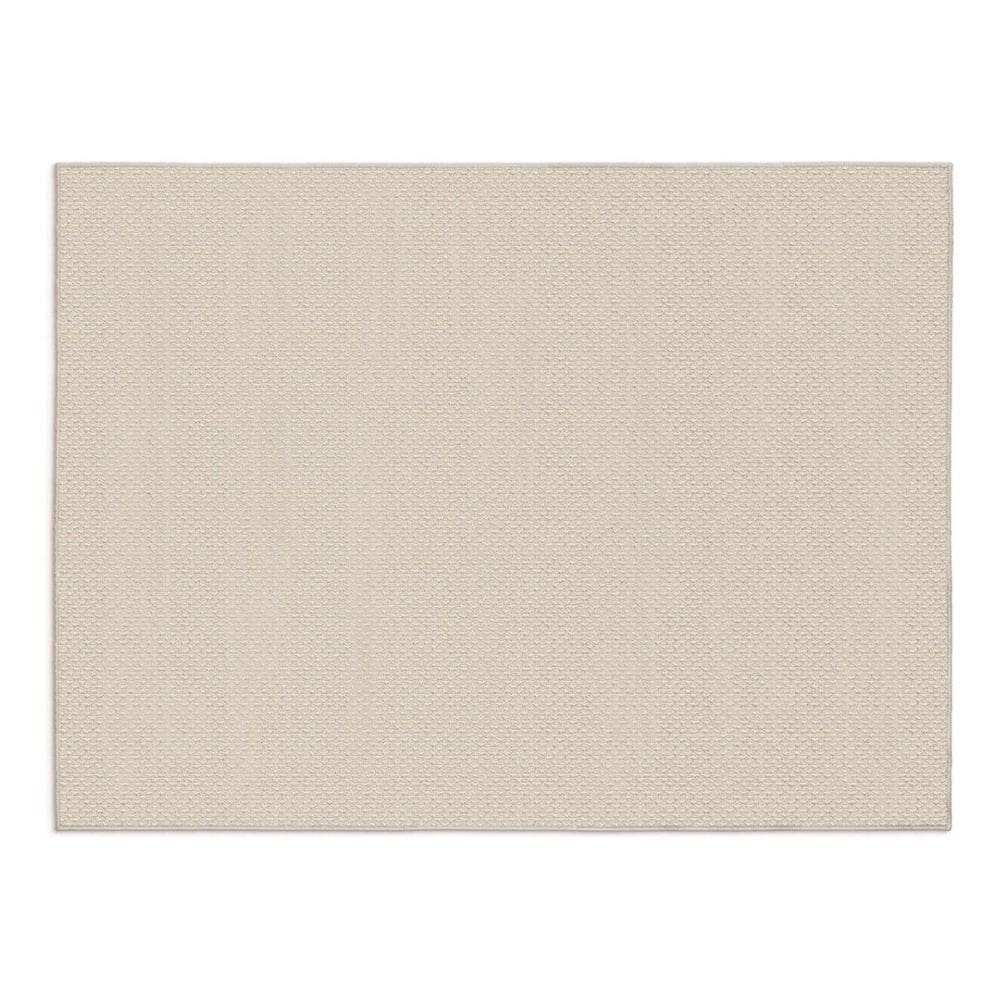 Tapete Sala 100X150Cm Atratto Liso 60 Areia Trama Tear