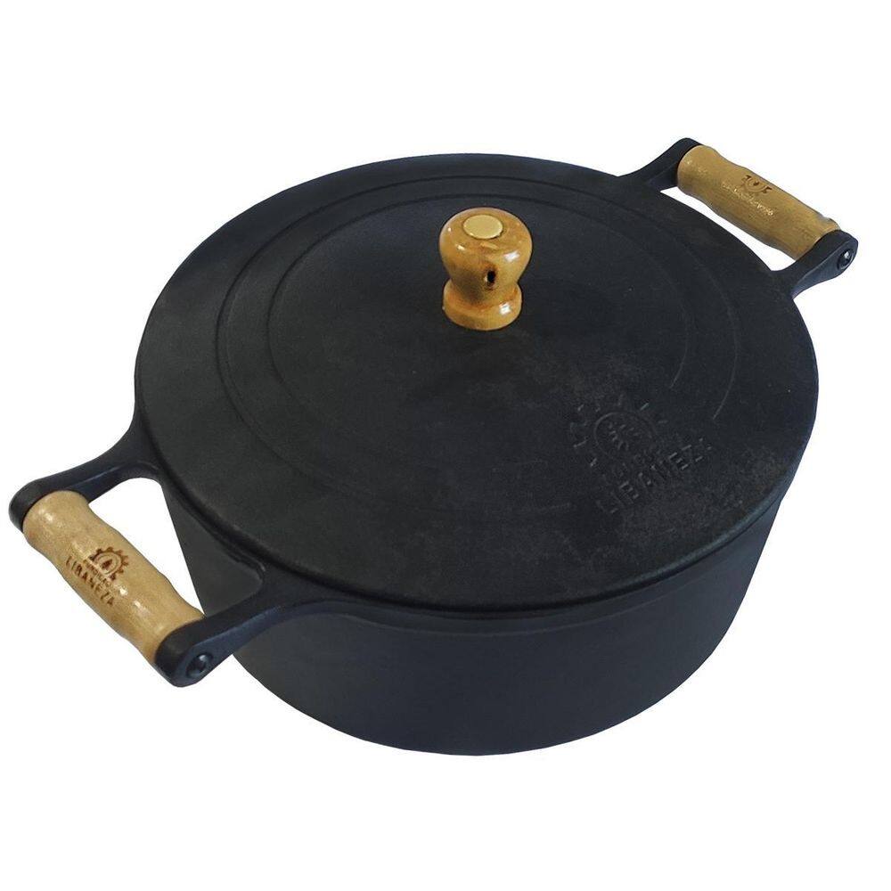 Panela Caçarola Ferro Fundido 1,2L Com Tampa Alta Qualidade