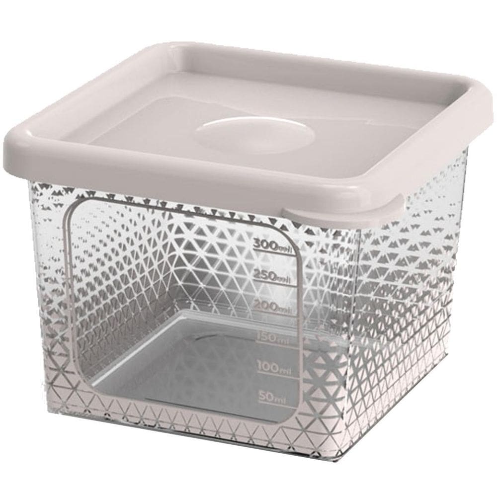 Pote Alimentos Transparente Prisma 430 Ml Tampa Ad0088 Potte
