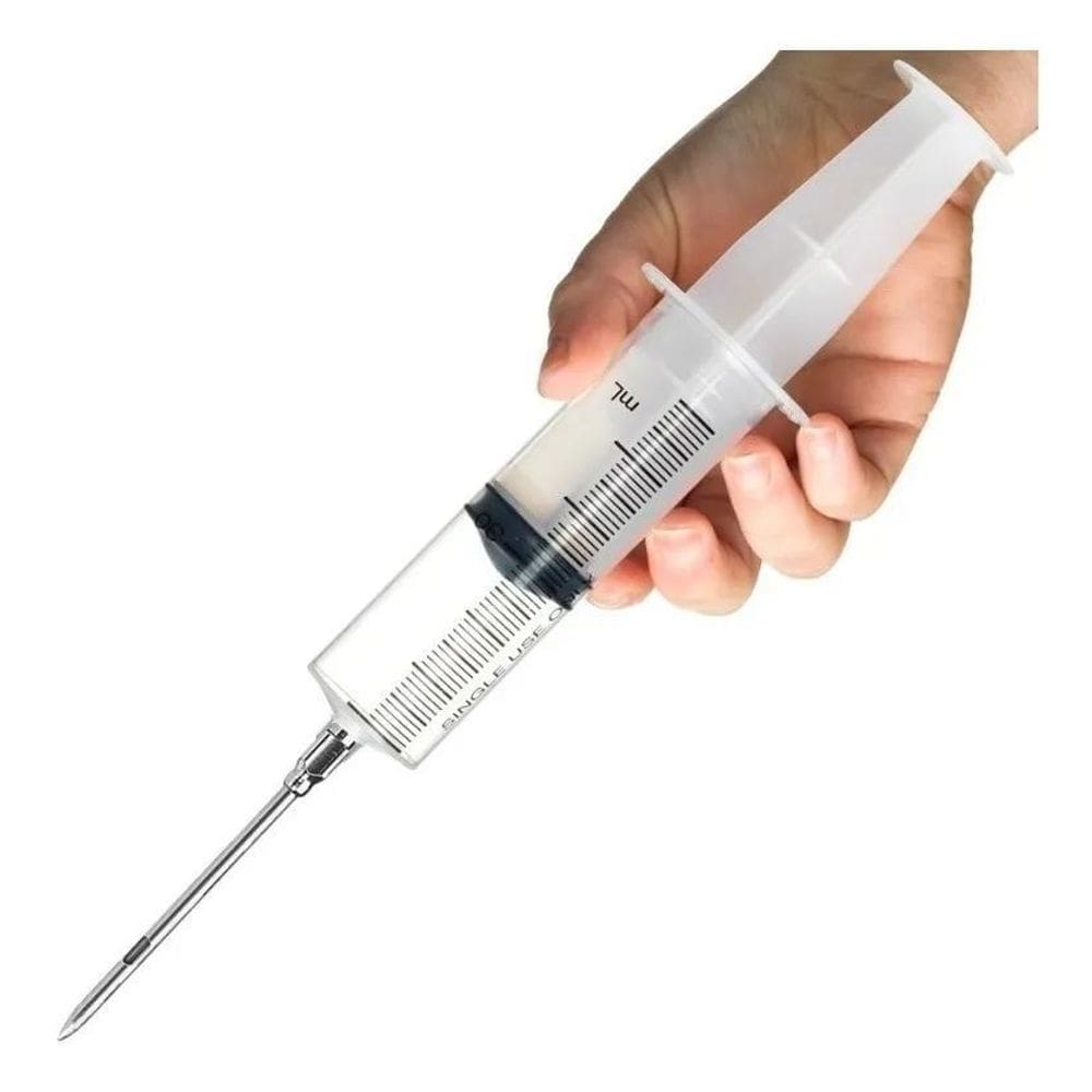 Seringa Injetor Para Temperos Carne Alimentos Casa Cozinha