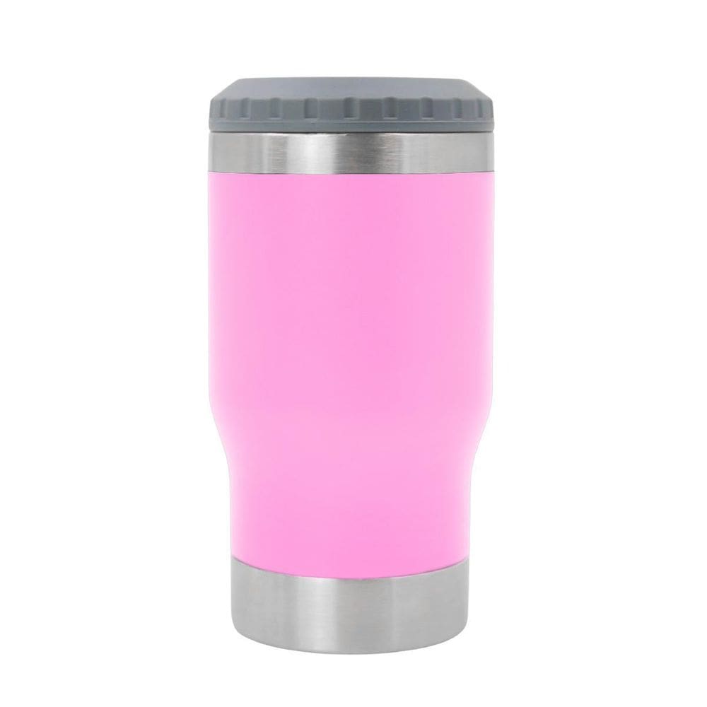 Copo Térmico Rosa Porta Lata Long Neck 420Ml Com Abridor