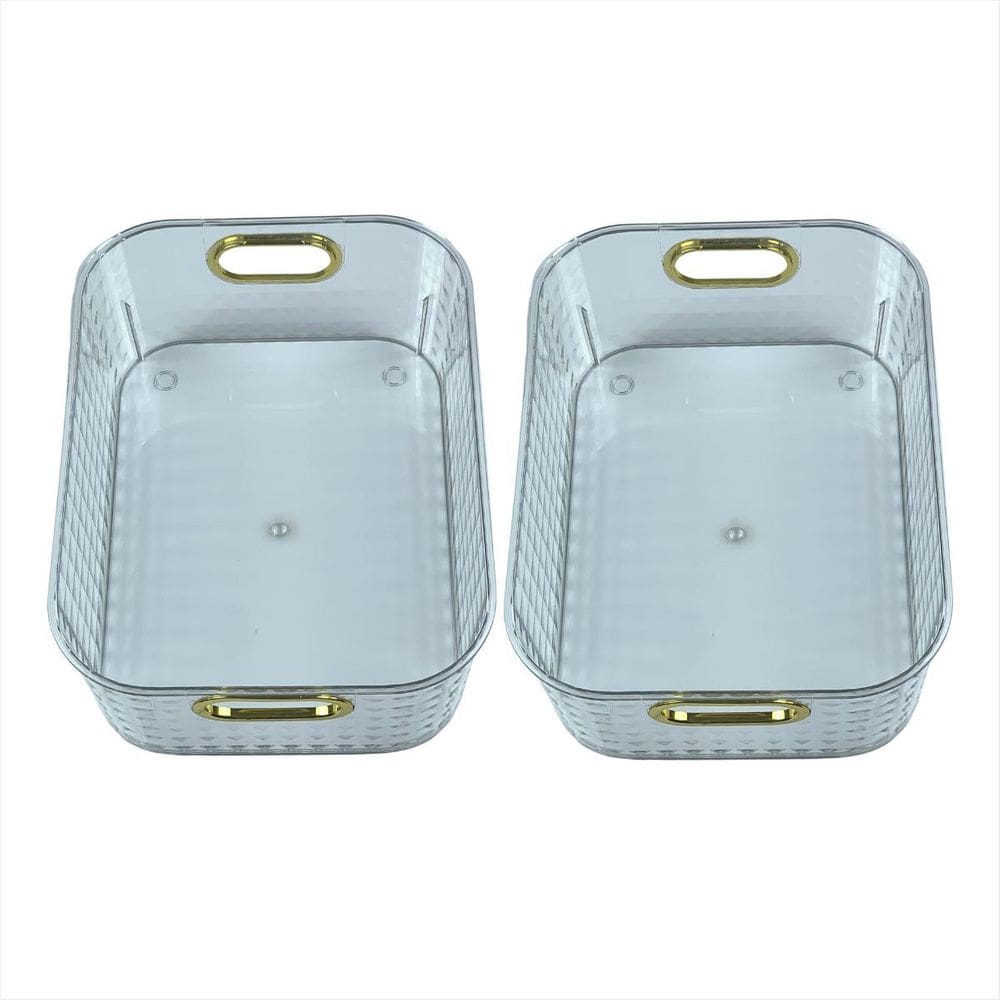 Caixas Multiuso Transparentes Decorativas Guarda Brinquedos