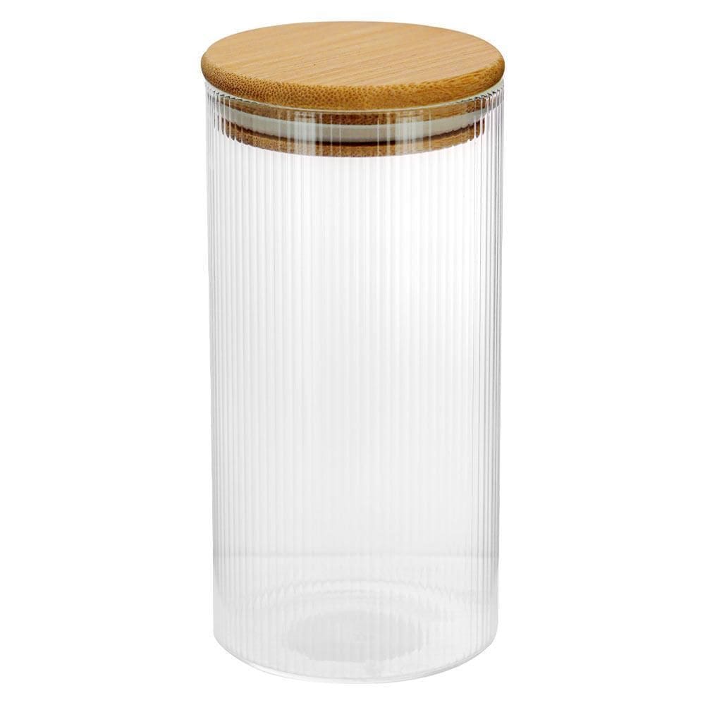 Pote Hermético Boro Redondo Tampa Bambu Tuut 650Ml