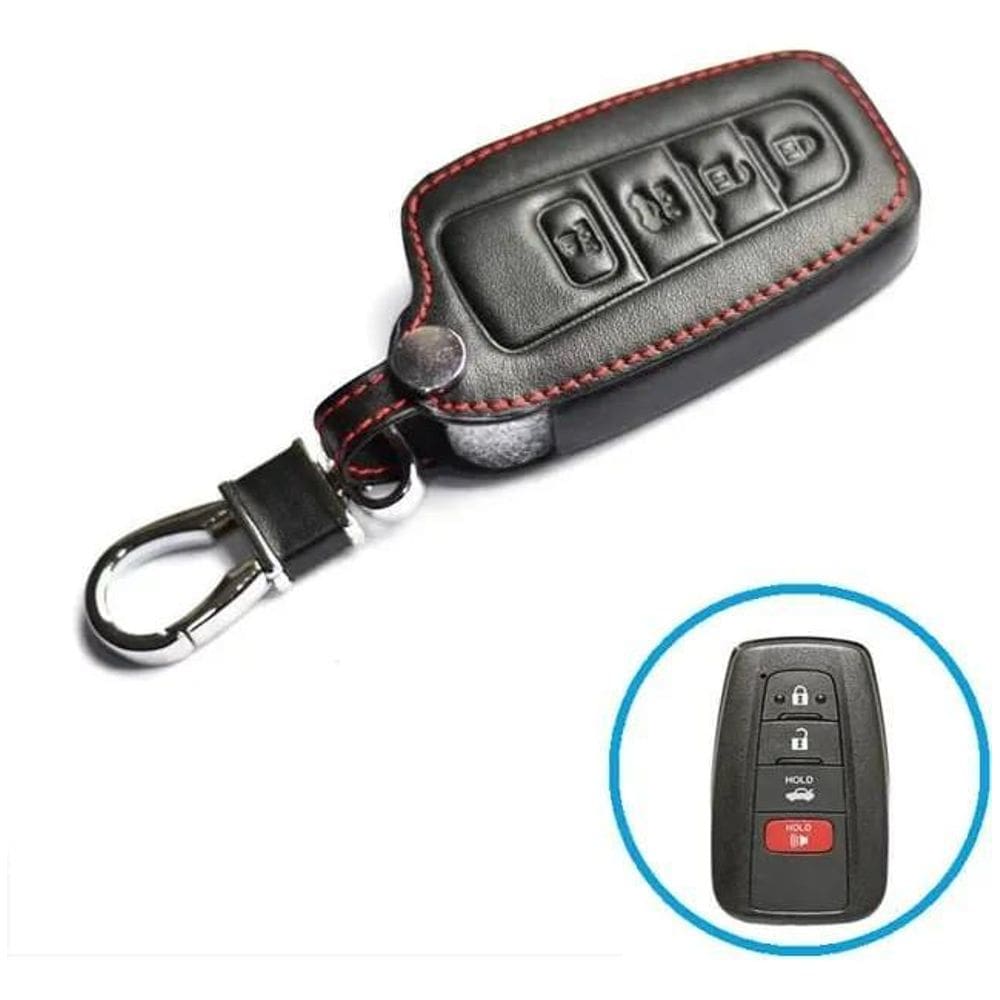 10X Novidade - Capa Em Couro Case Porta Chaves Carro Toyota