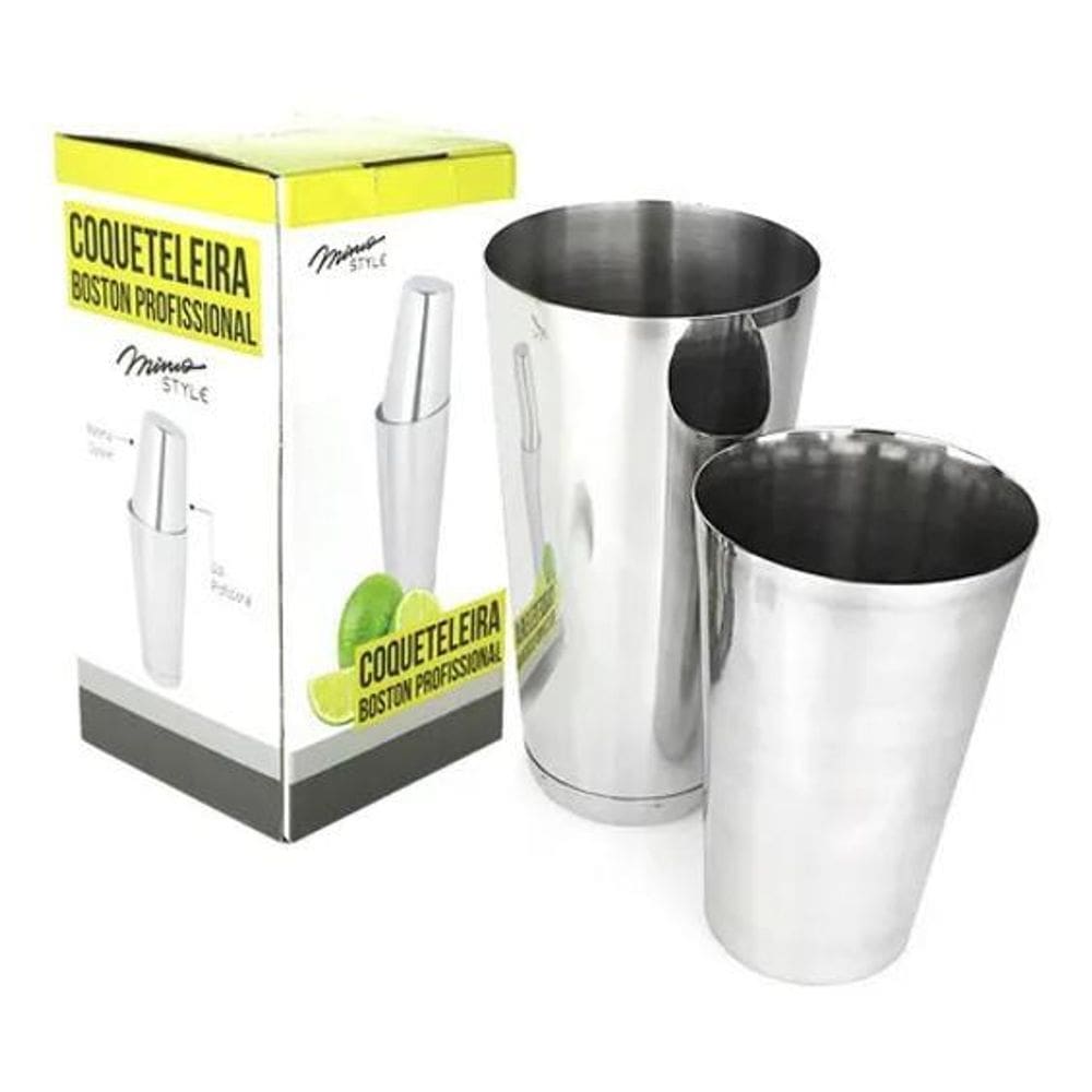 10X Coqueteleira Boston Inox 28Oz Com Peso E 18Oz Sem Peso