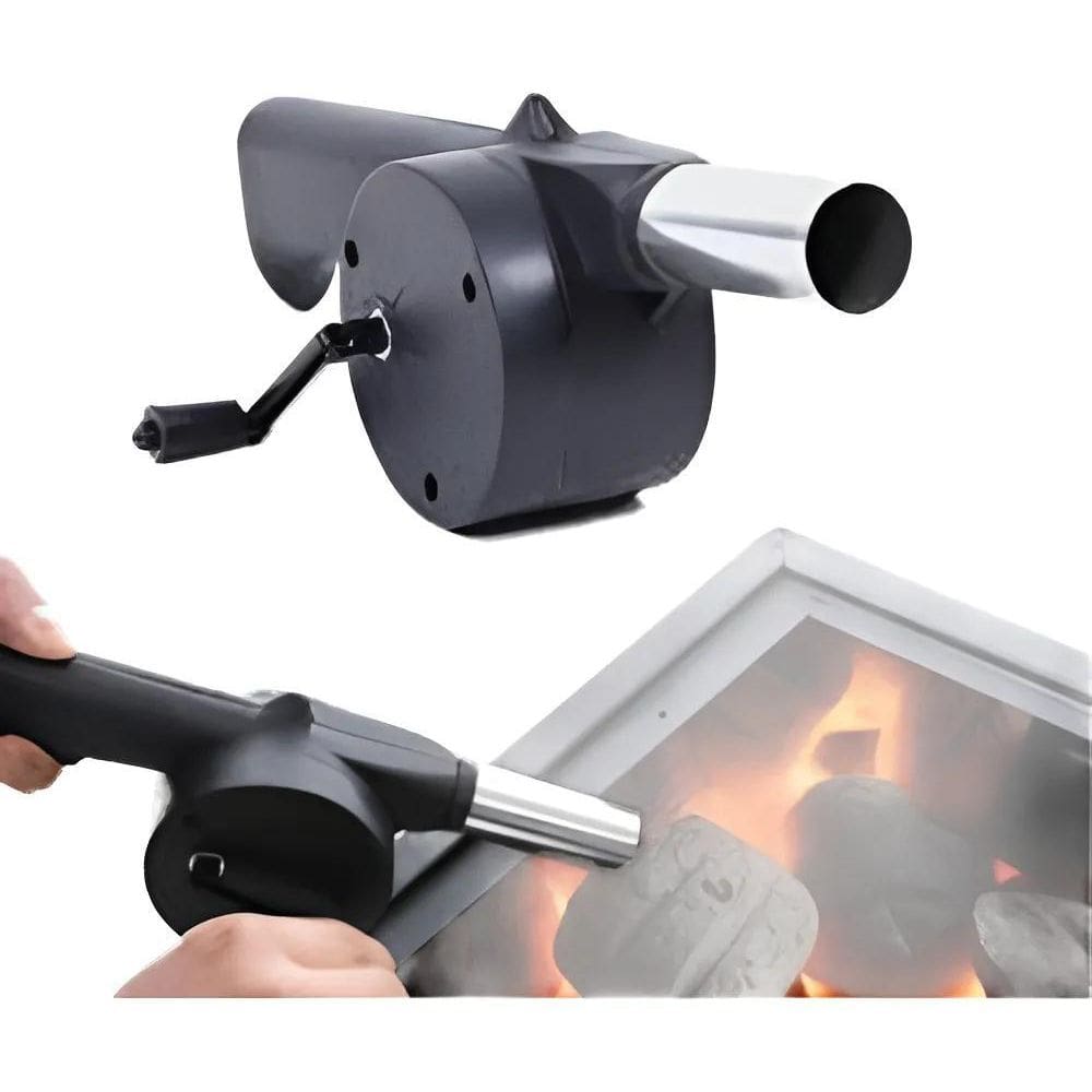 Soprador Acendedor Manual Para Churrasqueira Lareira À Carvão