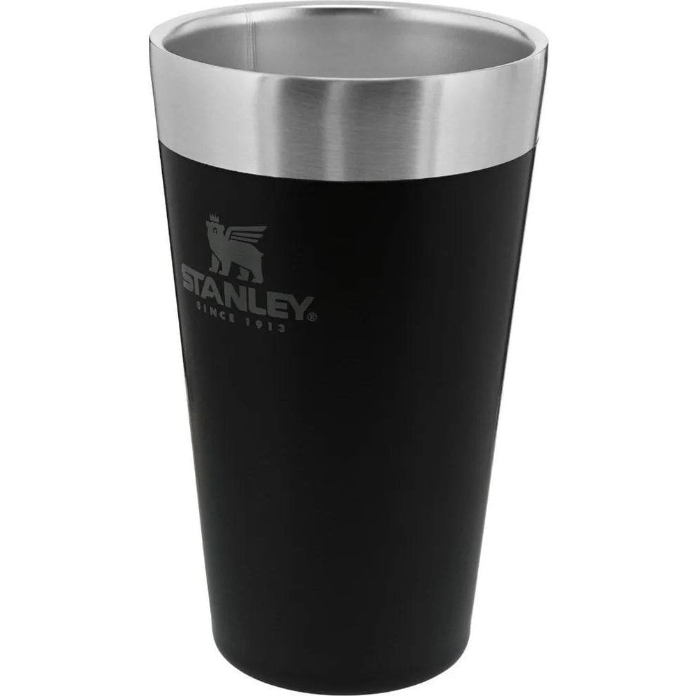 2X Copo Térmico De Cerveja Inox S/ Tampa Preto 473Ml - Stanl