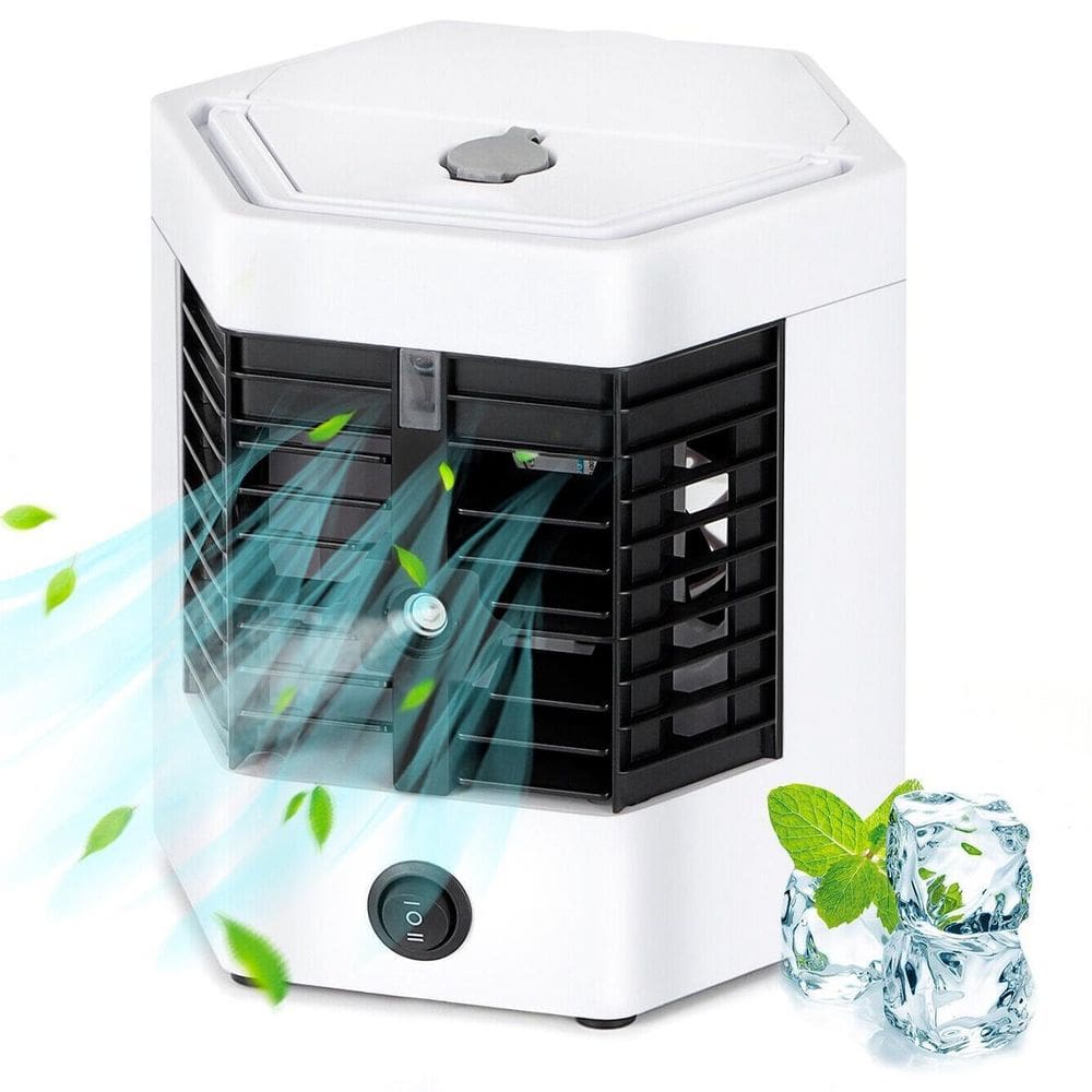 Mini Ar Condicionado Portátil Usb Quartos Com Ventilador