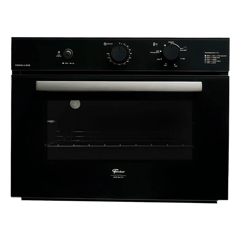 Forno A Gás Fischer Infinity De Embutir 50L Com Grill 31000
