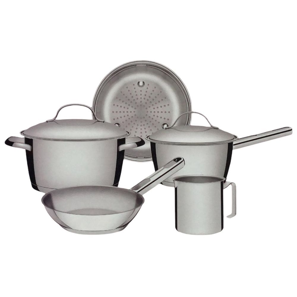 Jogo Panelas Tramontina Allegra Aço Inox Fundo Triplo 5Peças