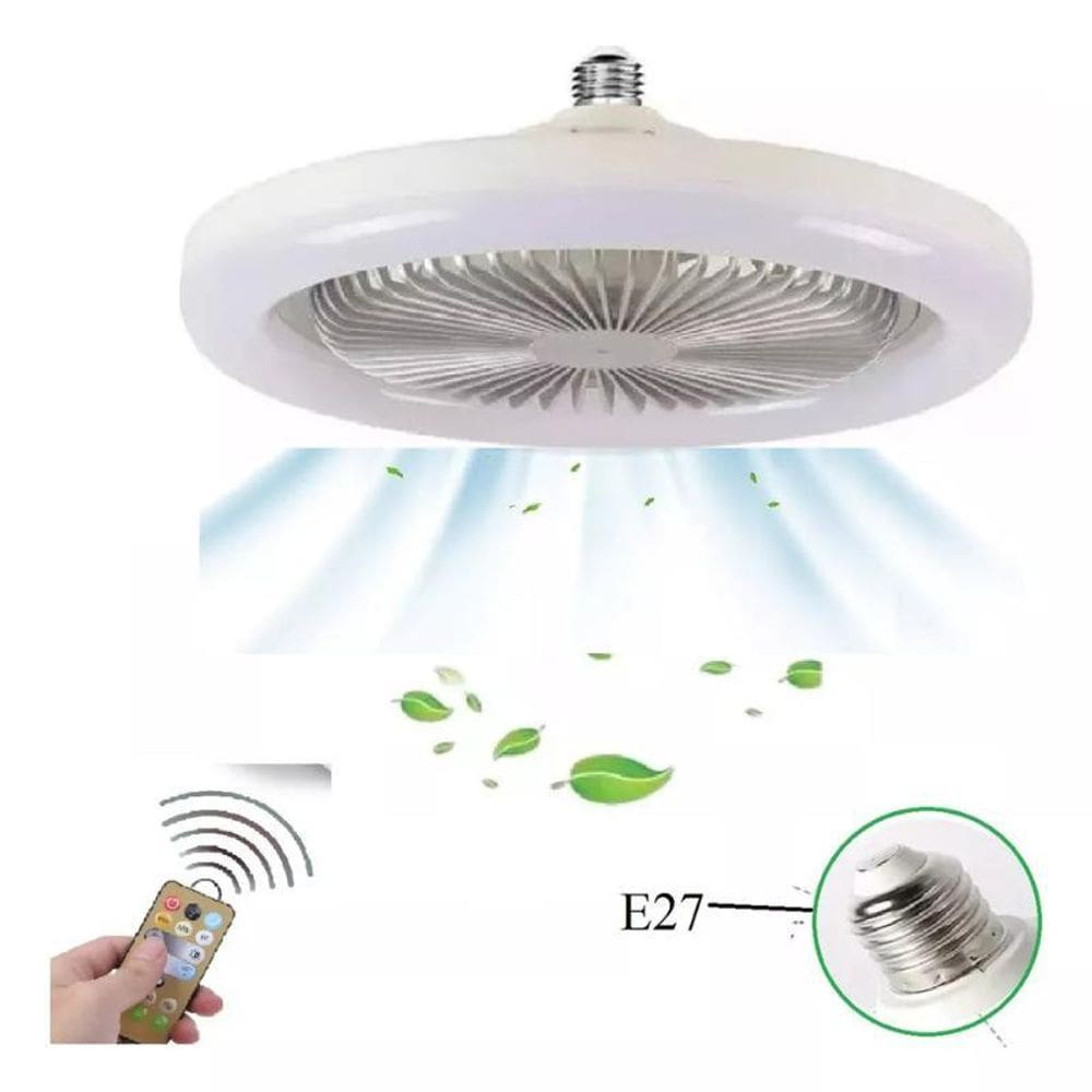 Ventilador De Teto Luz Led Luminária 30W 50/60 Hz Bivolt