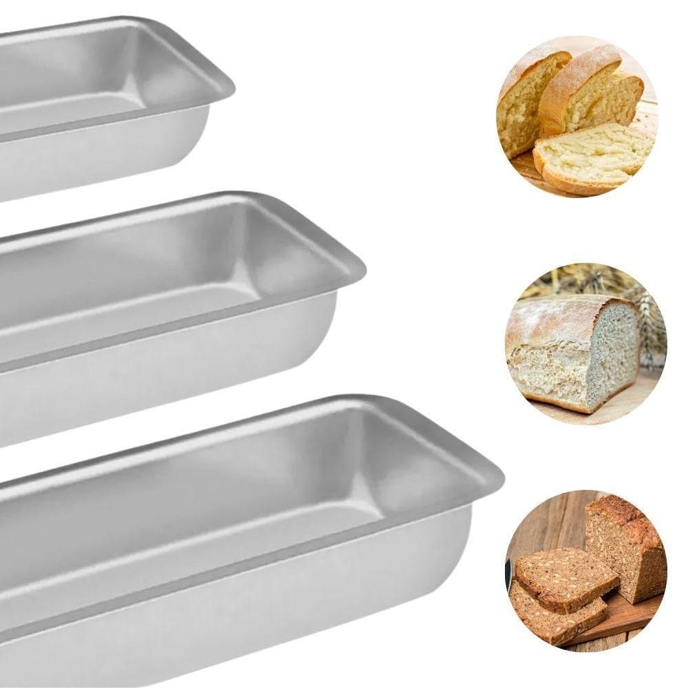 Kit 30 Formas De Alumínio Pães Bolos 700Ml / 1000Ml / 1400Ml