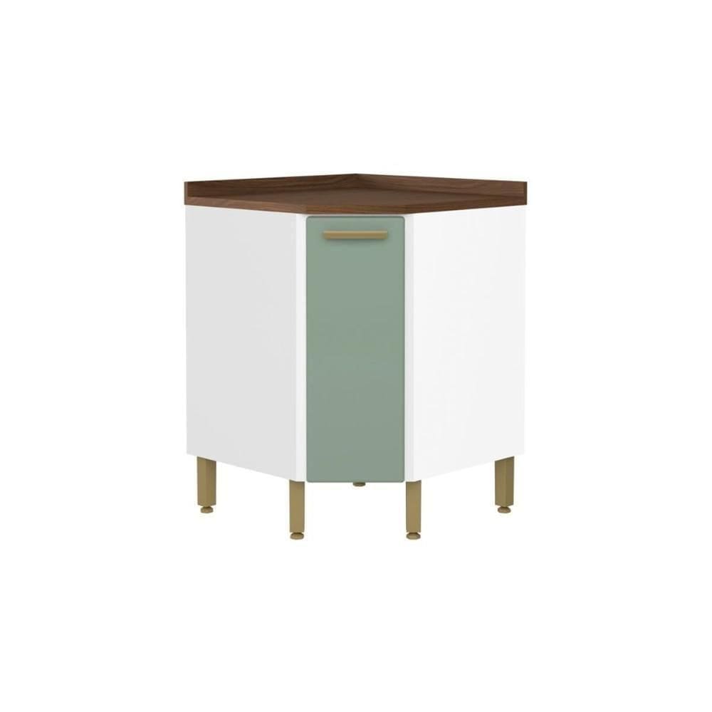 Gabinete De Cozinha Modulado Bella Canto C- 1 Porta Verde - Bertolini