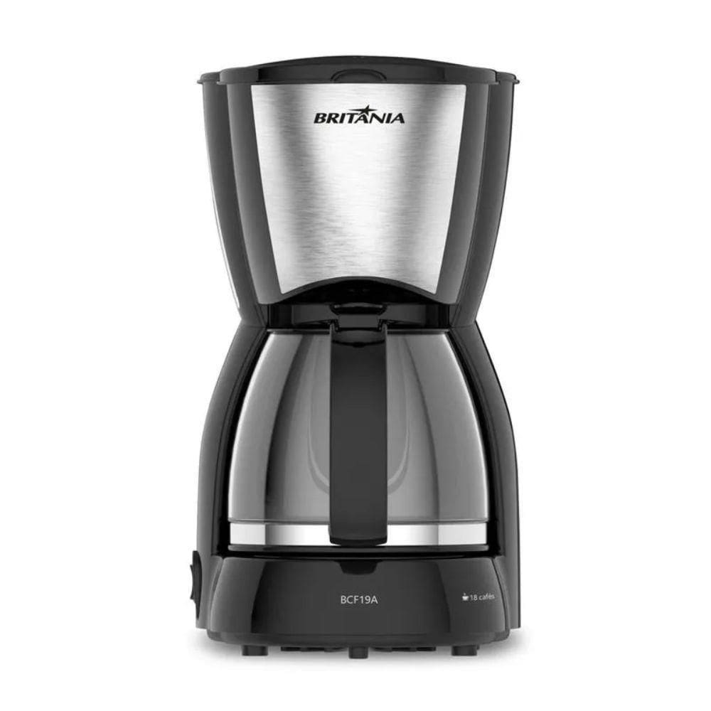 Cafeteira Britânia 18 Cafézinhos Jarra De Vidro 550W
