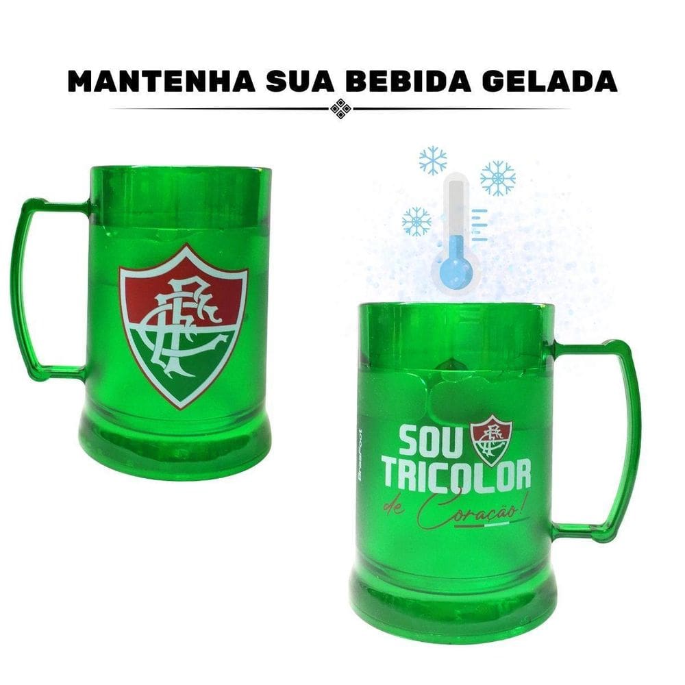 Kit 5Un Caneca Copo Gel 300Ml Isolante Térmico Chopp Cerveja