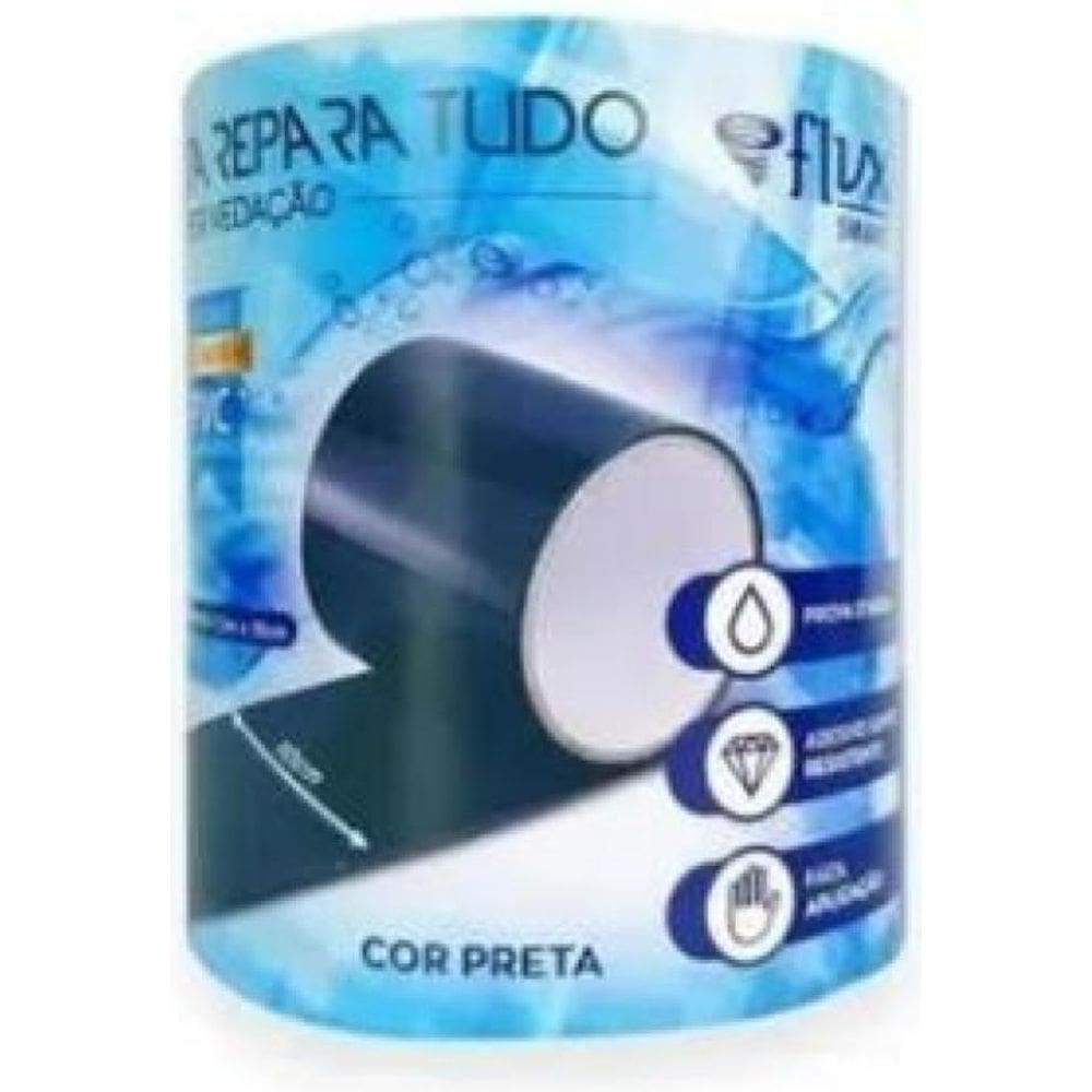 Fita Repara Tudo Preta 1,5M X 10Cm Flvx Smart