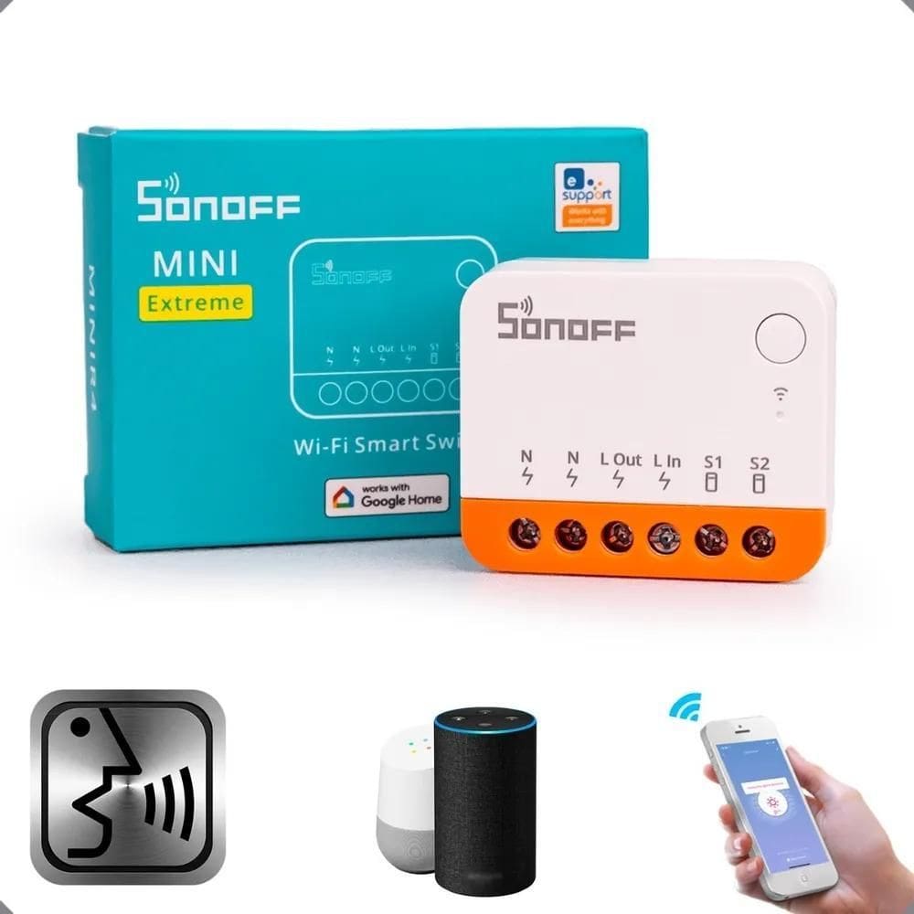 3X Sonoff Mini R4 Extreme Interruptor Wifi Automação Origina