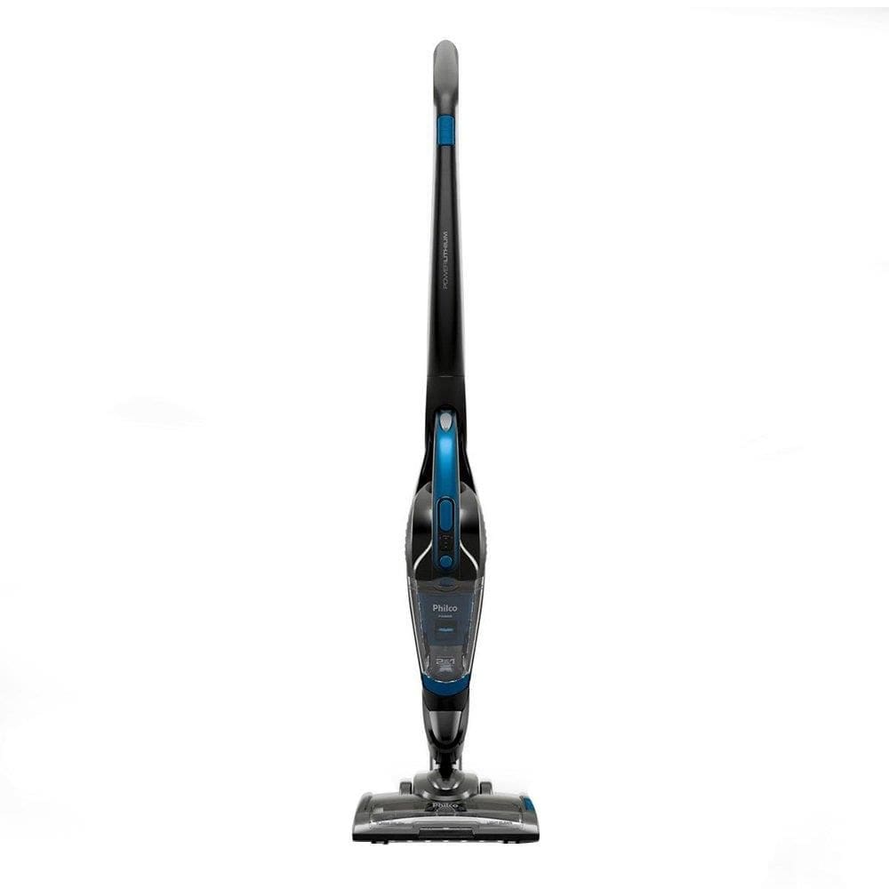 Aspirador de Pó Vertical Philco PAS56 1 Litro - 200W, 2 em 1 Sem Fio, Cinza Escuro/Azul, Bivolt