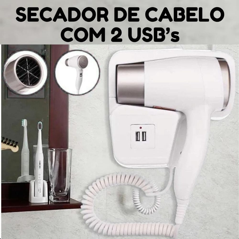Secador Branco Compacto Quente E Frio Fixo 220V