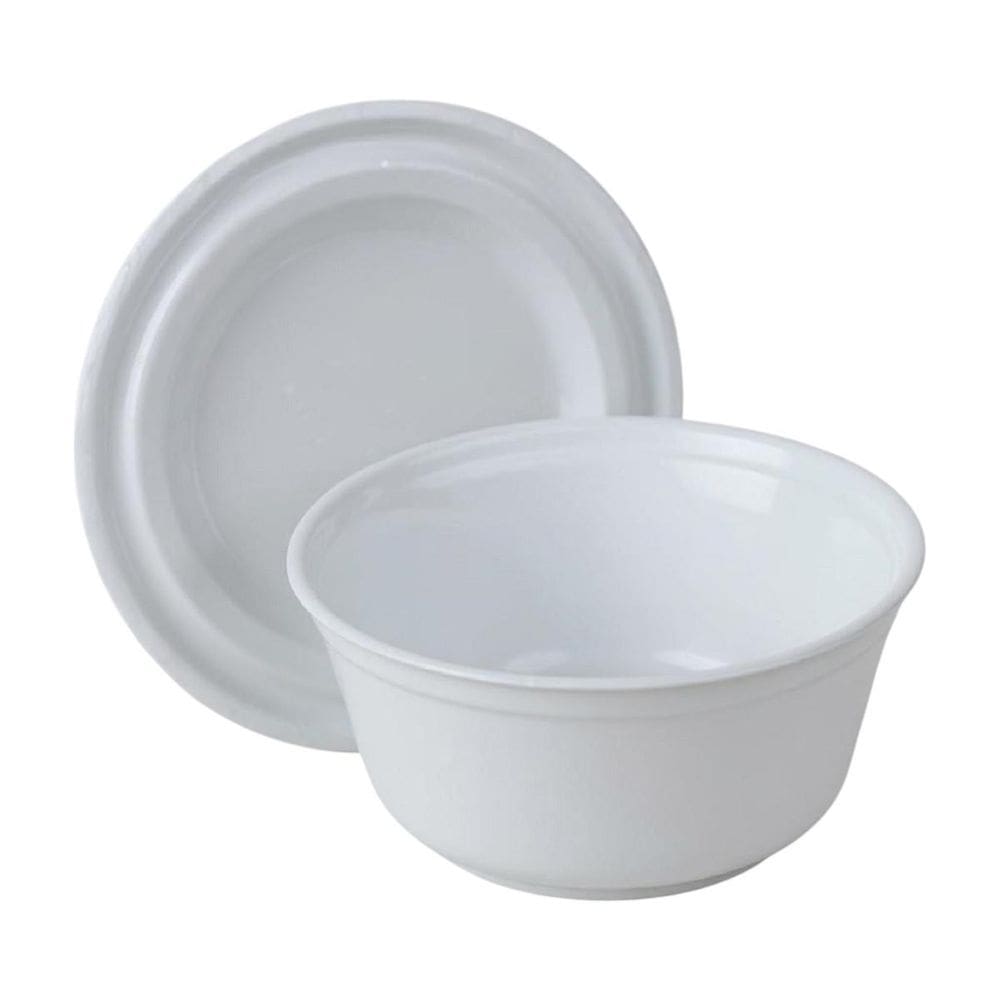 Kit 50Un Pote Cumbuca Térmica Com Tampa Isopor 300Ml