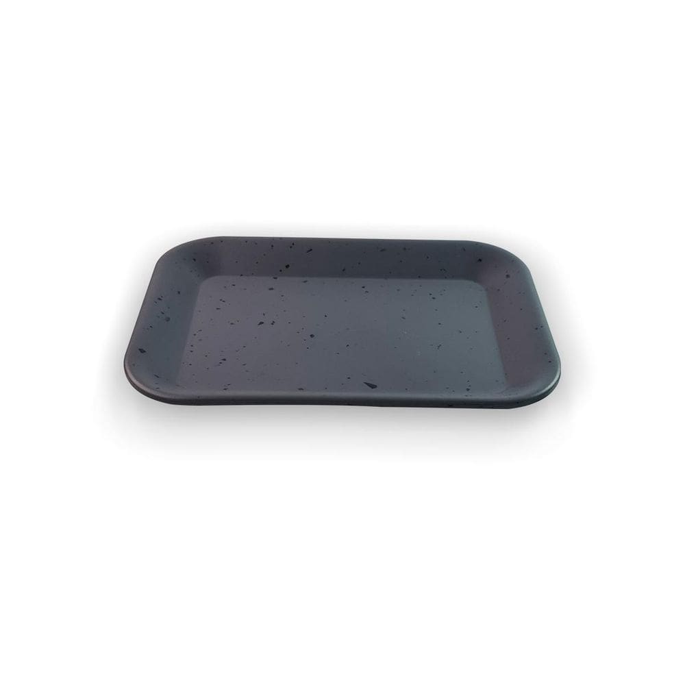 Travessa Retangular Linha Orgânica Cinza 20,5Cm - Ad