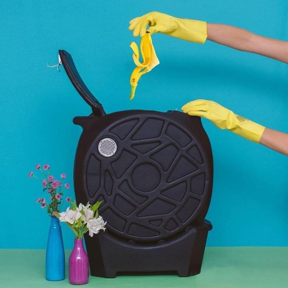 Composteira Rotativa Eco Life: Sustentabilidade Na Sua Casa Com 55 Litros De Capacidade!