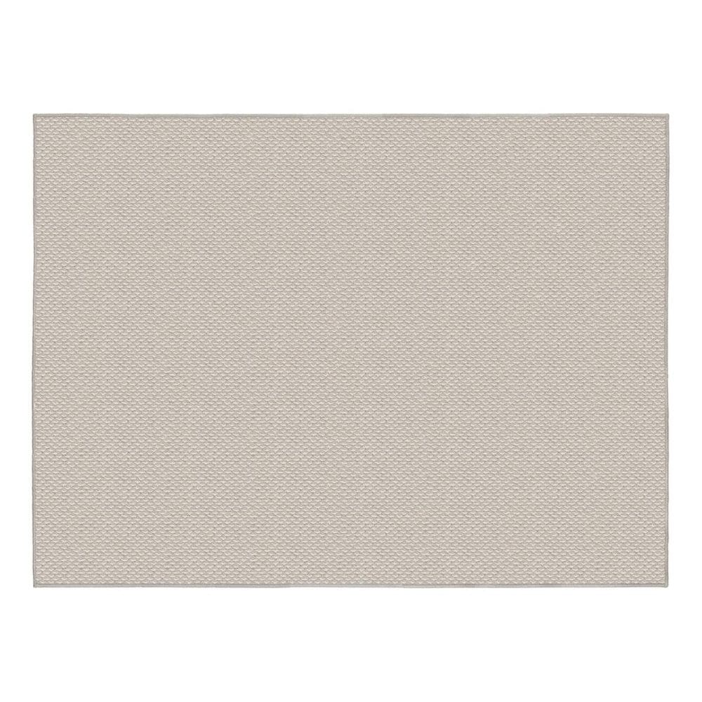 Tapete Sala 150X200Cm Atratto Mescla Areia Cinza Trama Tear