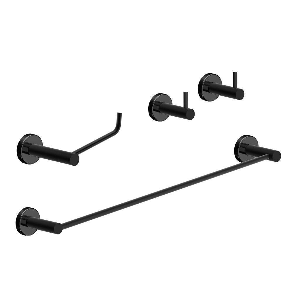 Kit De Acessórios Para Banheiro 4 Peças Grego Metal 2050at