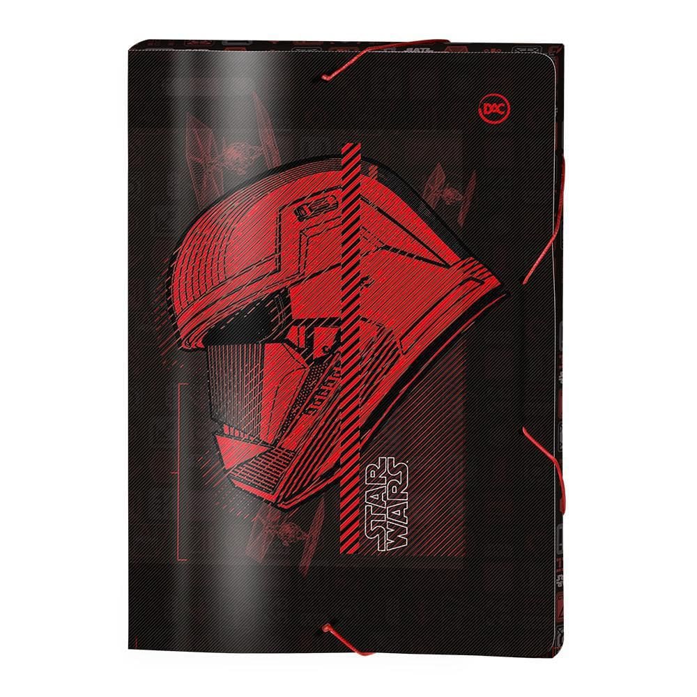 Pasta Aba Elástica Ofício Com Lombo De 3 Cm Star Wars - 3338
