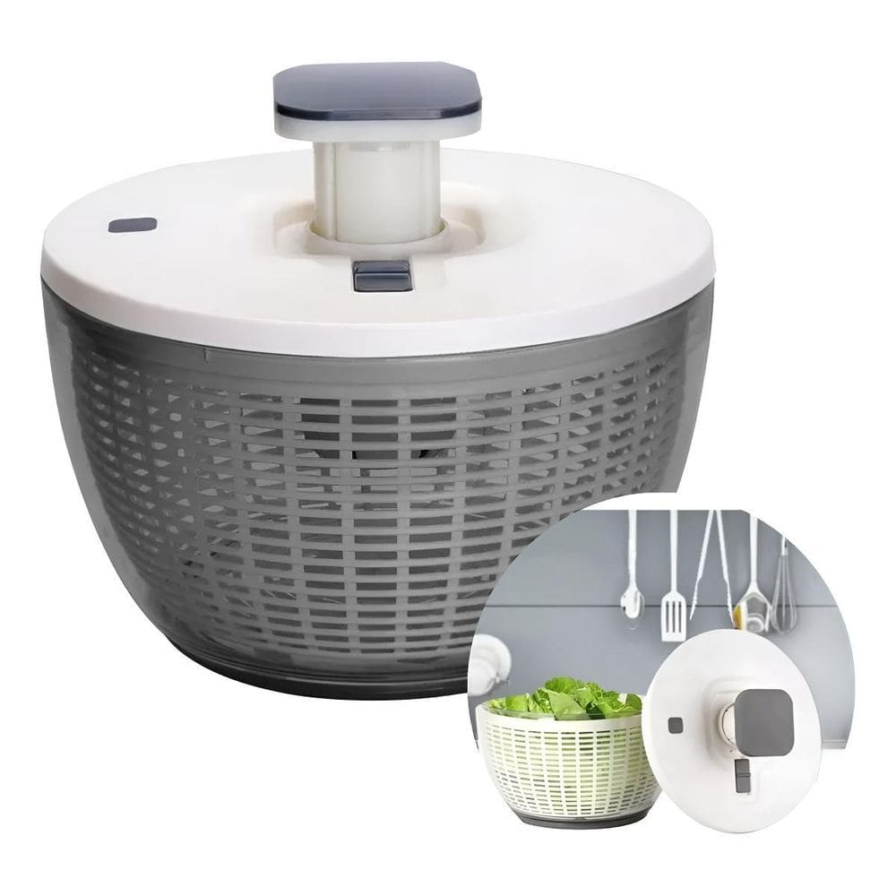 Centrífuga De Salada Com Cesta E Bowl Transparente 5L
