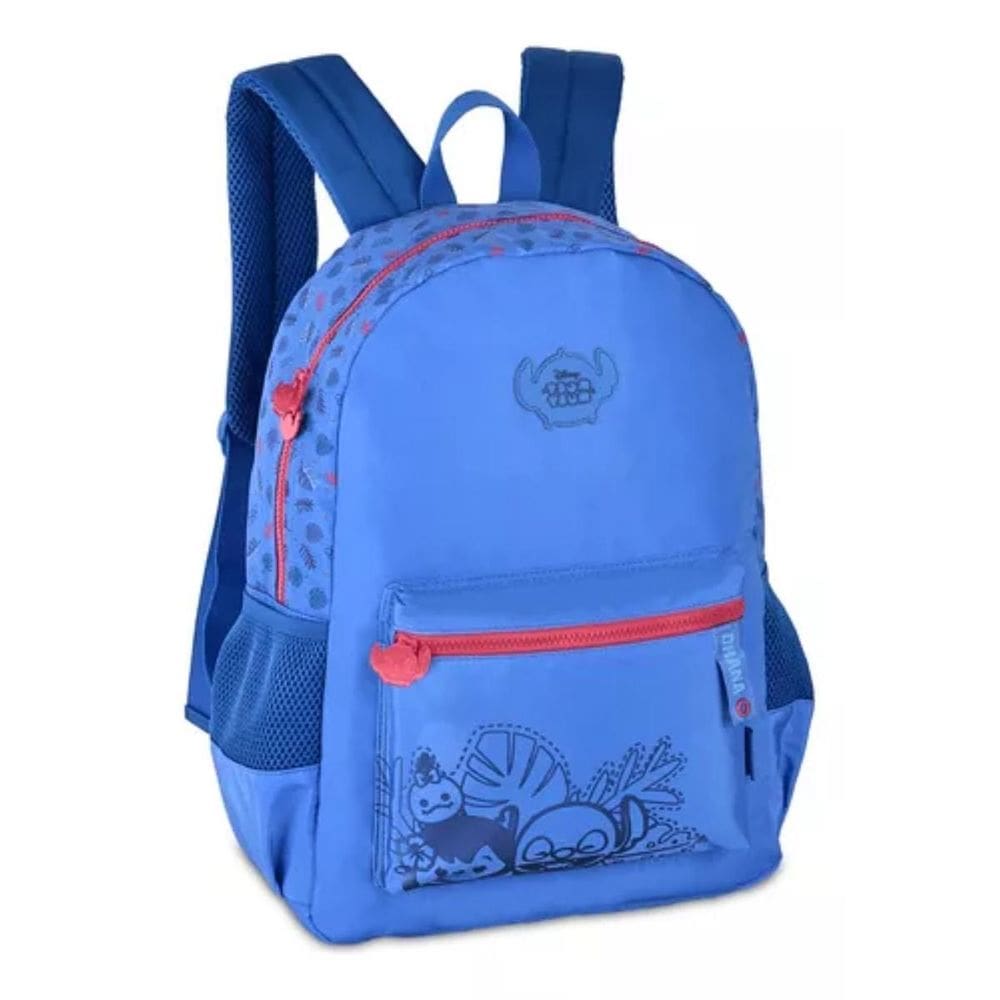 Mochila De Costas Stitch Azul Escuro 17,5 Ts24632