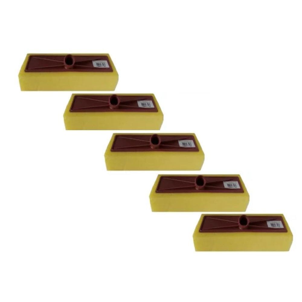 Kit 5 Esponjas Esfregão Macias Limpeza Passa Cera Piso