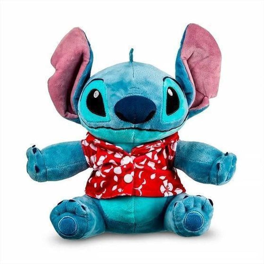 Pelúcia Stitch Hawaii Com Luz E Som 30Cm - Disney Oficial